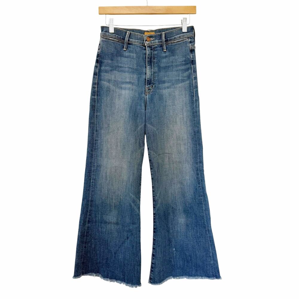 Mother The Swooner Roller Crop Fray Jeans Sz 27